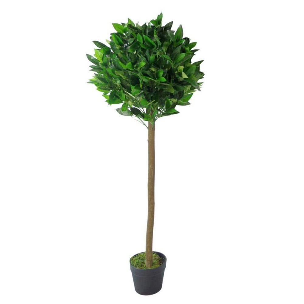 Leaf 120cm Leaf Design UK Artificial Realistic Bay Laurel Topiary Ball Tree