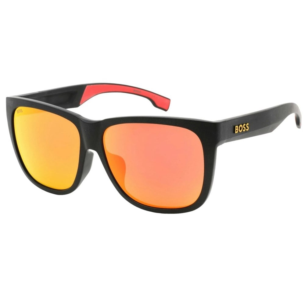 Hugo Boss Red Multilayer Lens Black Sunglasses