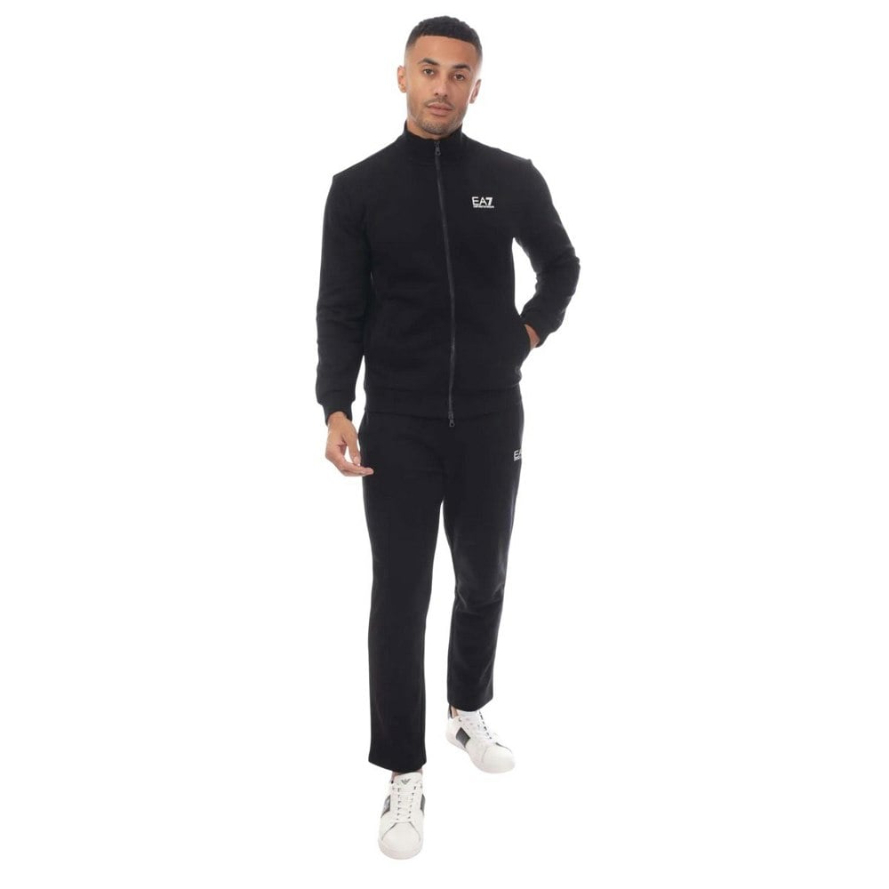Emporio Armani Mens Full Zip Tracksuit - Black