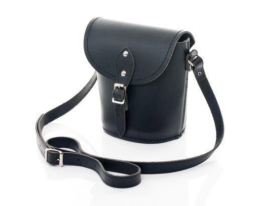 Zatchels Handmade Leather Barrel Bag - Black