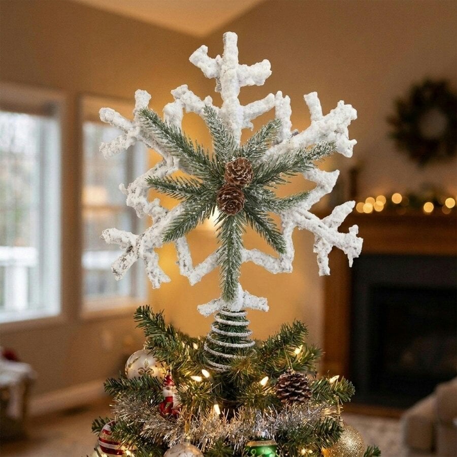 Garden Greatness Christmas Rattan Berry Tree Topper