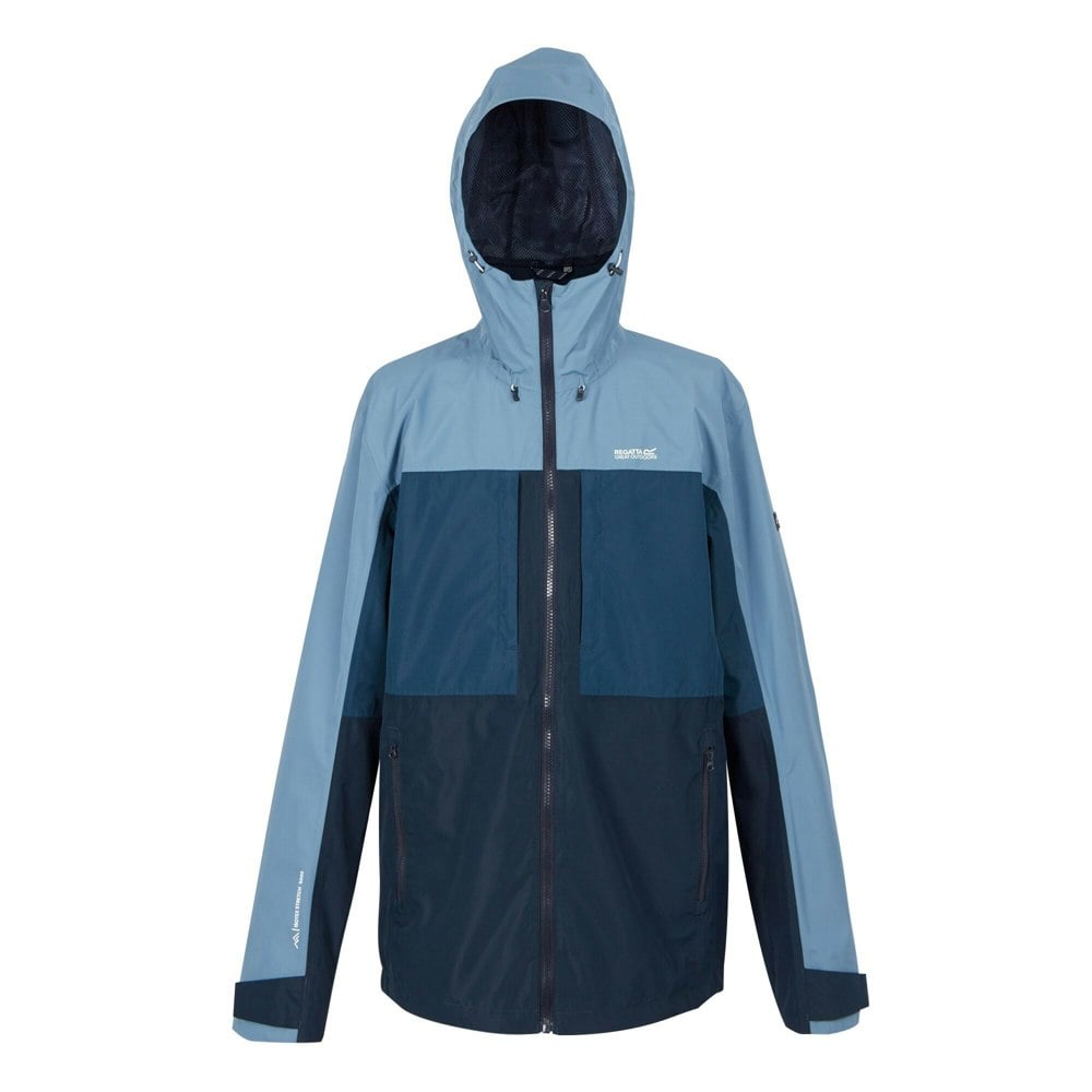 Regatta Mens Maland Waterproof Jacket - Coronet Blue/Moonlight Denim