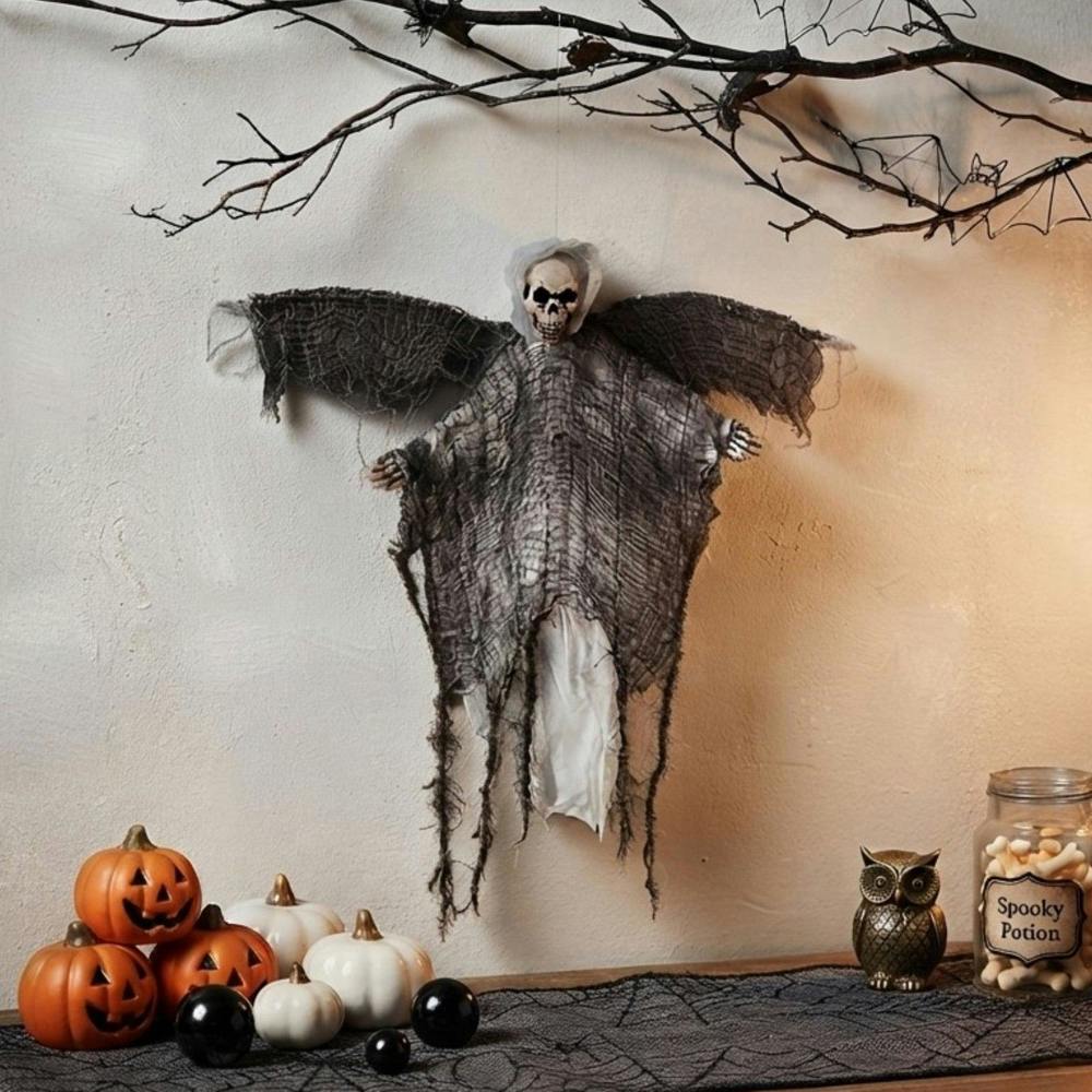 Garden Greatness Hanging Spooky Flying Reaper Decoration