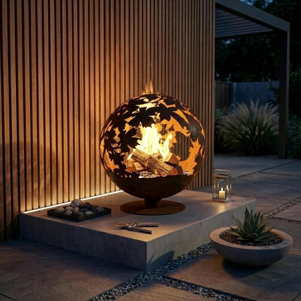 Garden Greatness Relica Cut Out Garden Fireball Fire Pit
