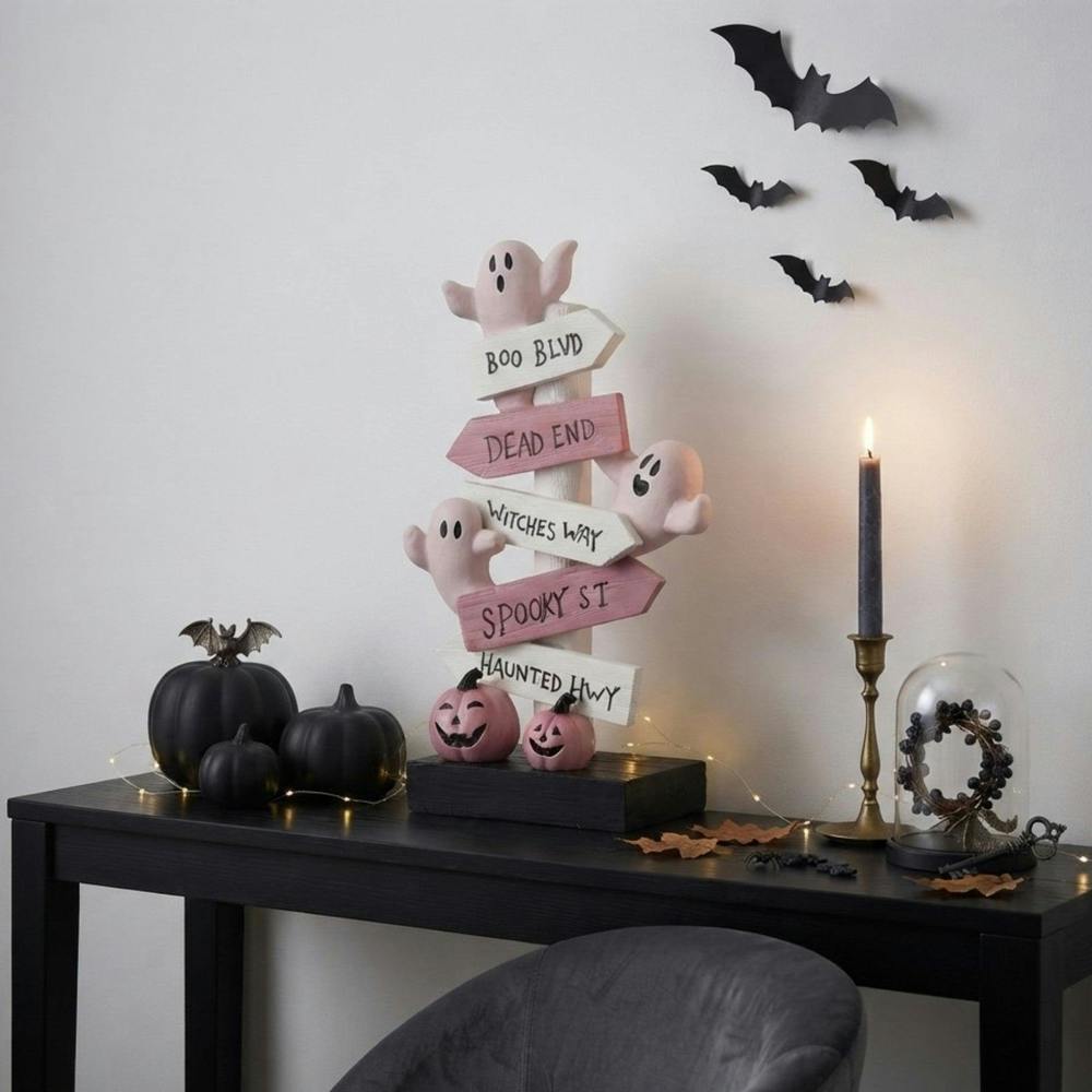 Garden Greatness Haunted Boo Pumpkin Halloween Signs