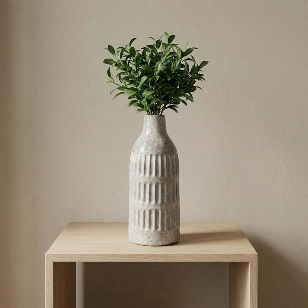 Garden Greatness Minimalist Slim Natural Tone Vase