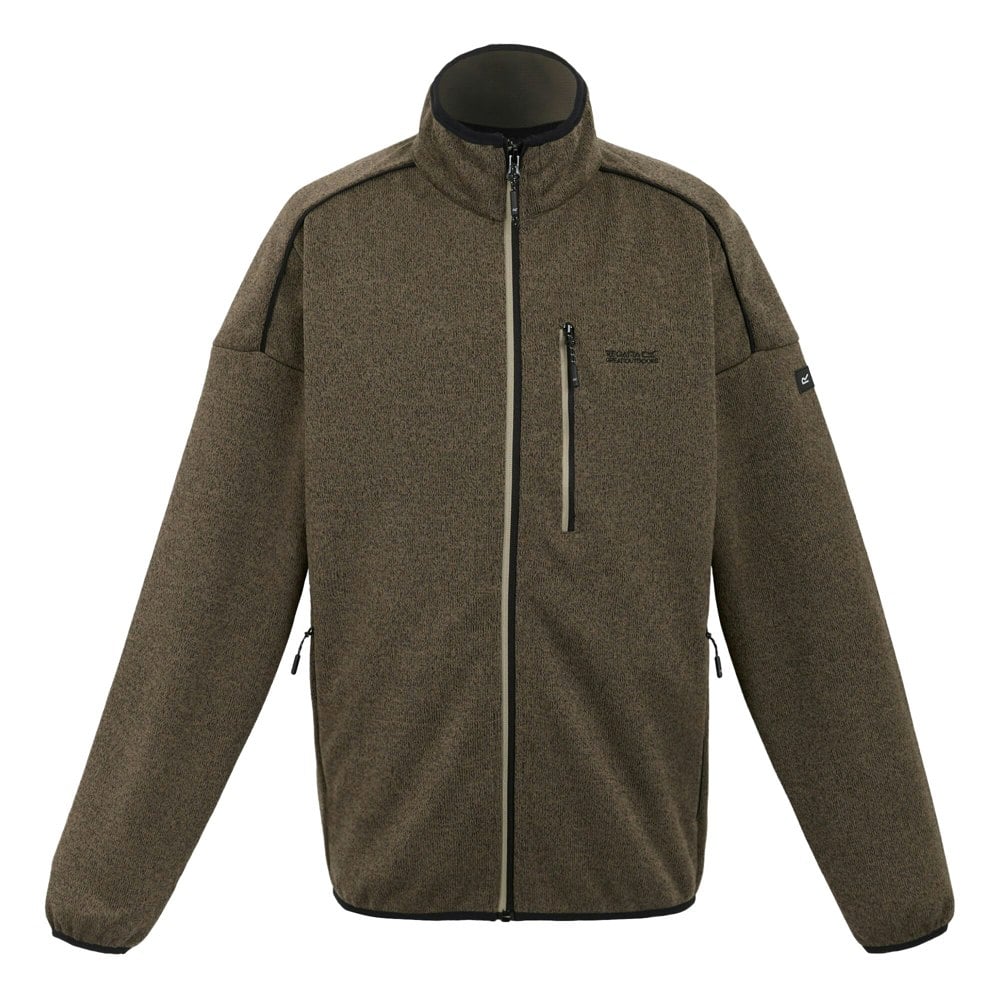 Regatta Mens Kames Full Zip Fleece Jacket - Treetop/Golden Sand