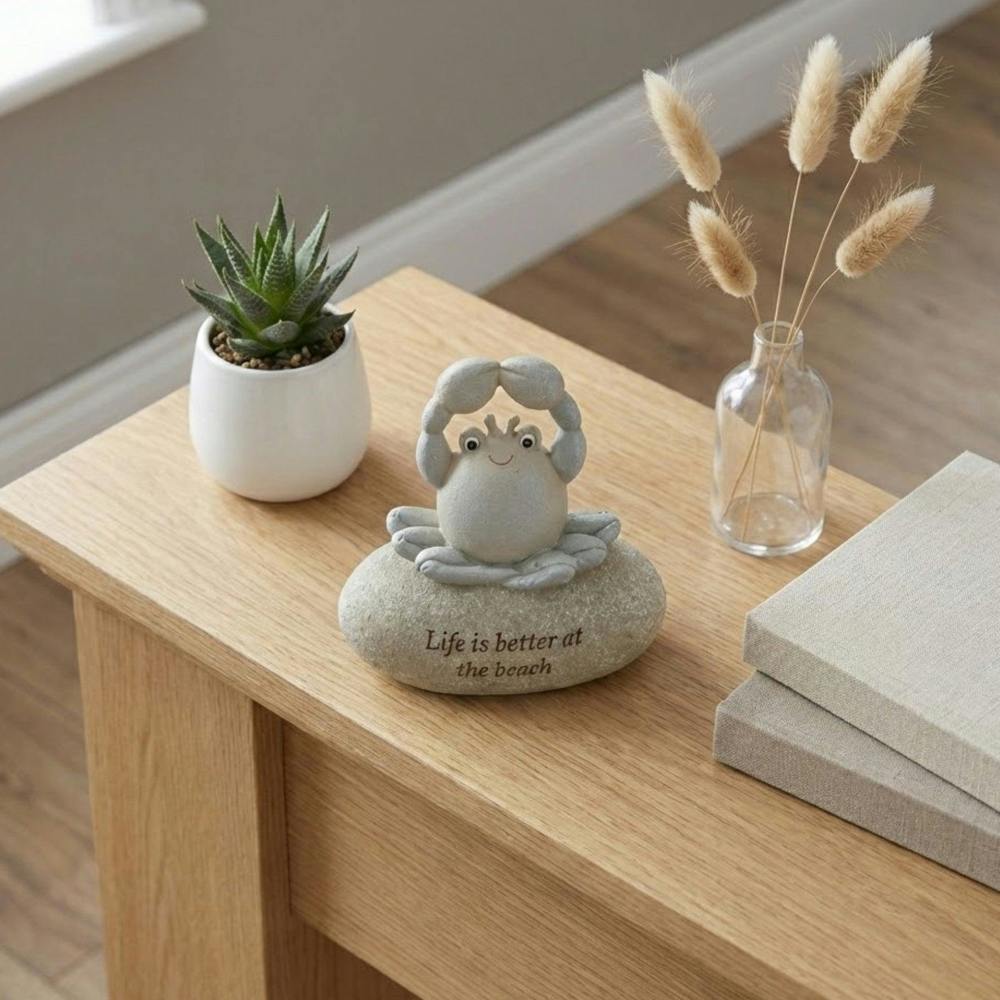 Garden Greatness Coastal Beach Pebble Ornament