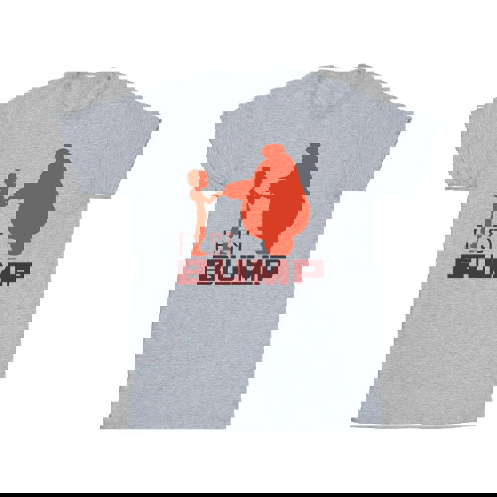 Disney Boys Big Hero 6 Baymax Fist Bump Cutout T-Shirt - Sports Grey