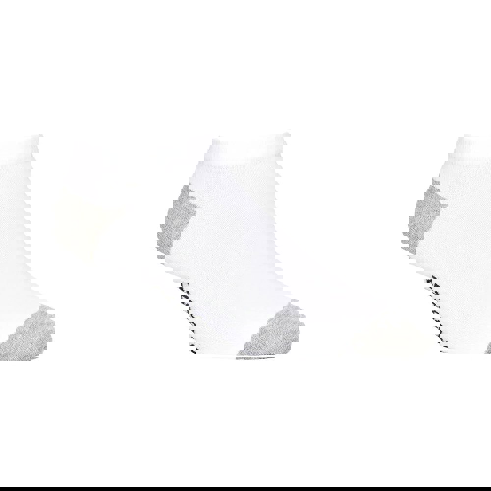 Crosshatch Mens Vitalwhite Trainer Socks (Pack of 5) - White