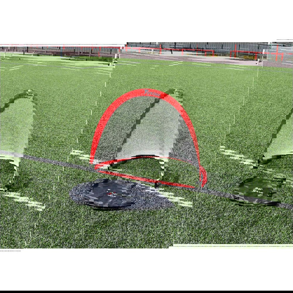 110 x 80cm Pop Up Weighted Football Training Goal / Net - Portable Side Game