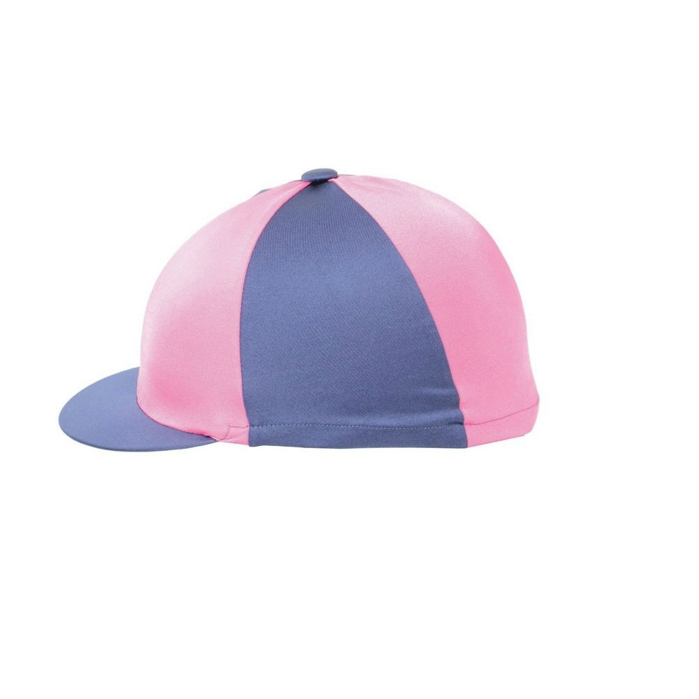 Hy Two Tone Lycra Hat Silk - Navy/Pink