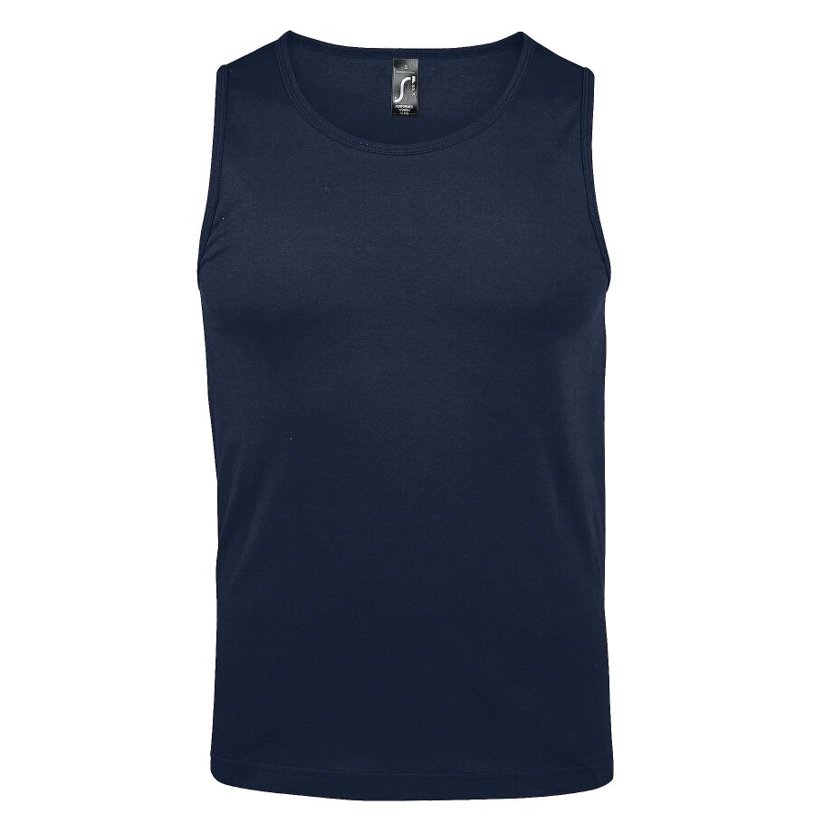 SOLS Mens Justin Sleeveless Tank / Vest Top - French Navy - French Navy - 100% Cotton
