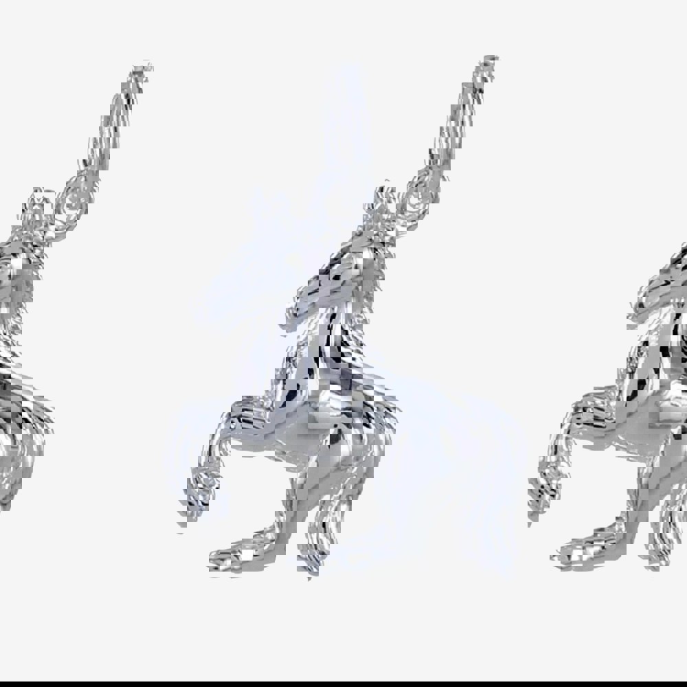 Sterling Silver Rearing Horse Charm - Reeves & Reeves