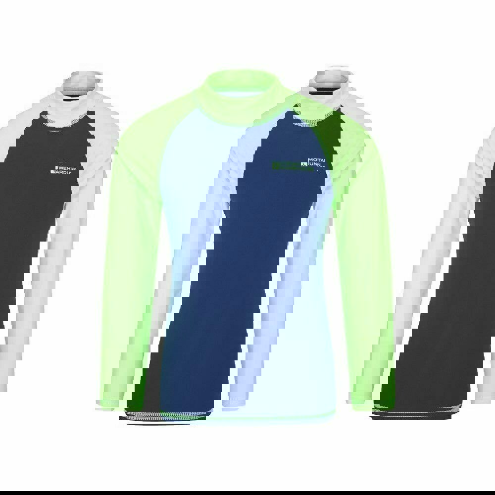 Mountain Warehouse Kids Long-Sleeved Rash Top - Bright Green