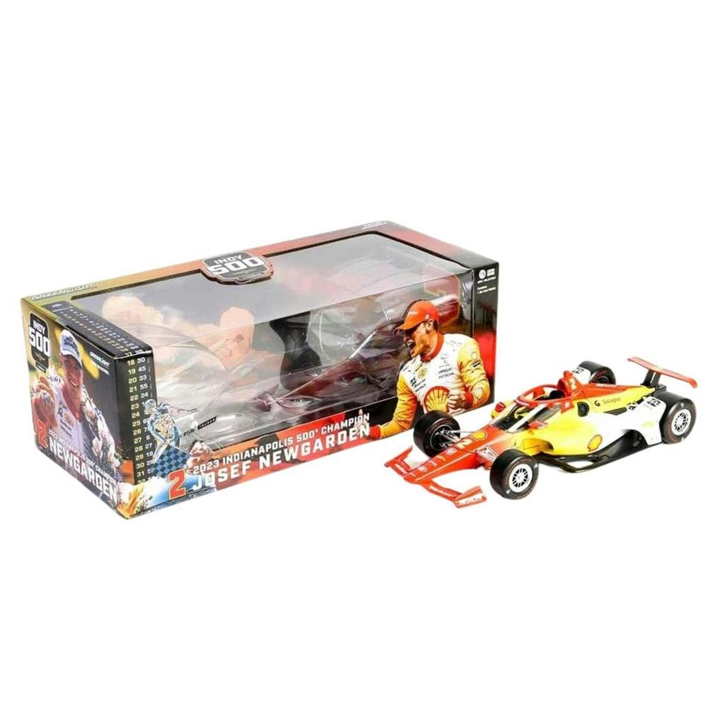 MCSlots Josef Newgarden #2 Indycar Penske Shell Oil 2023 Indy 500 Champion 1:18 Greenlight 11221