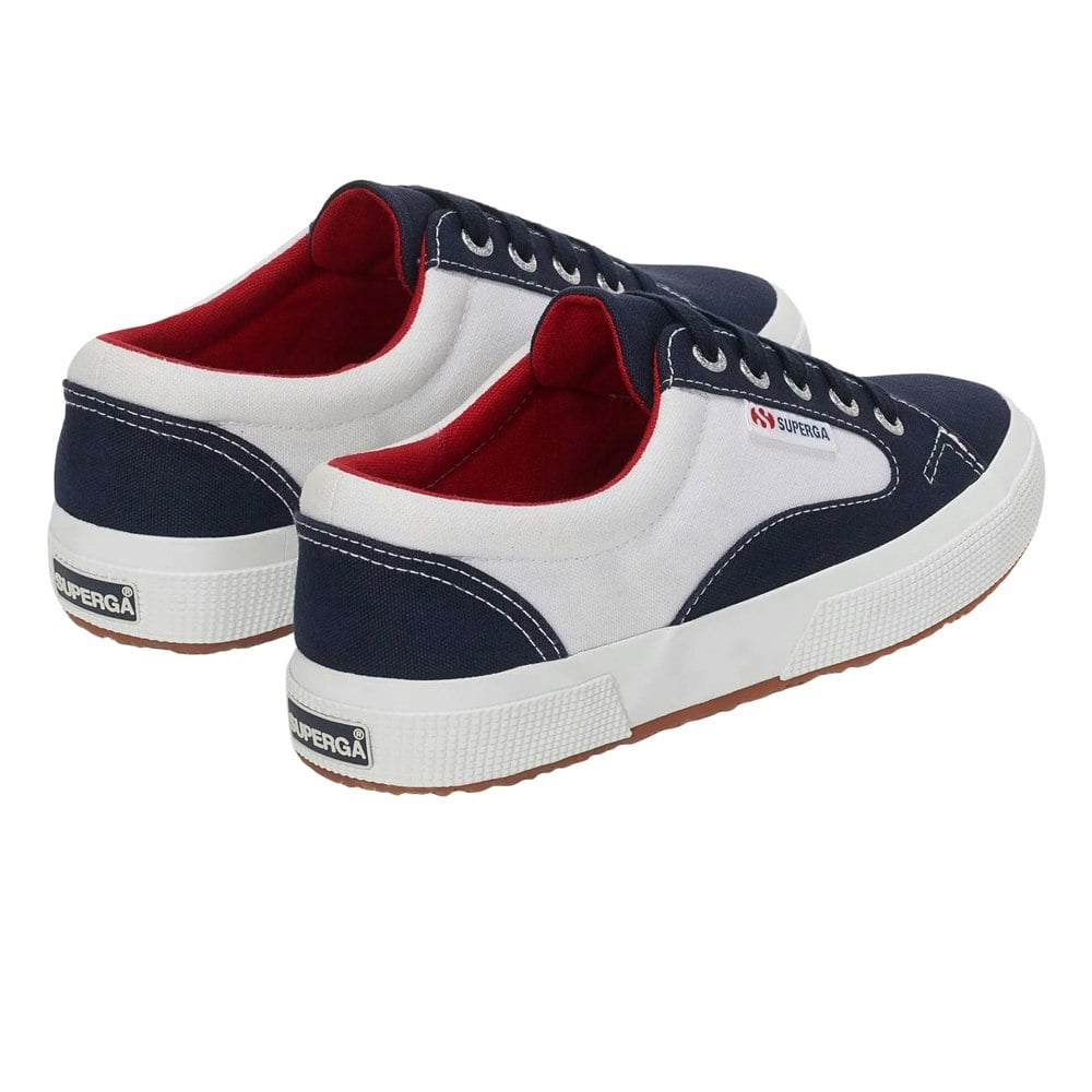 Superga Unisex Adult 2750 Blocks Trainers - White/Navy/Red