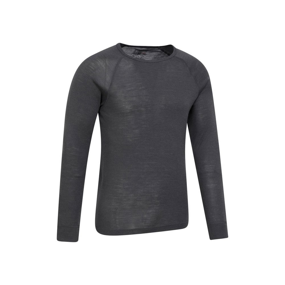 Mountain Warehouse Mens Merino Wool Thermal Top - Grey