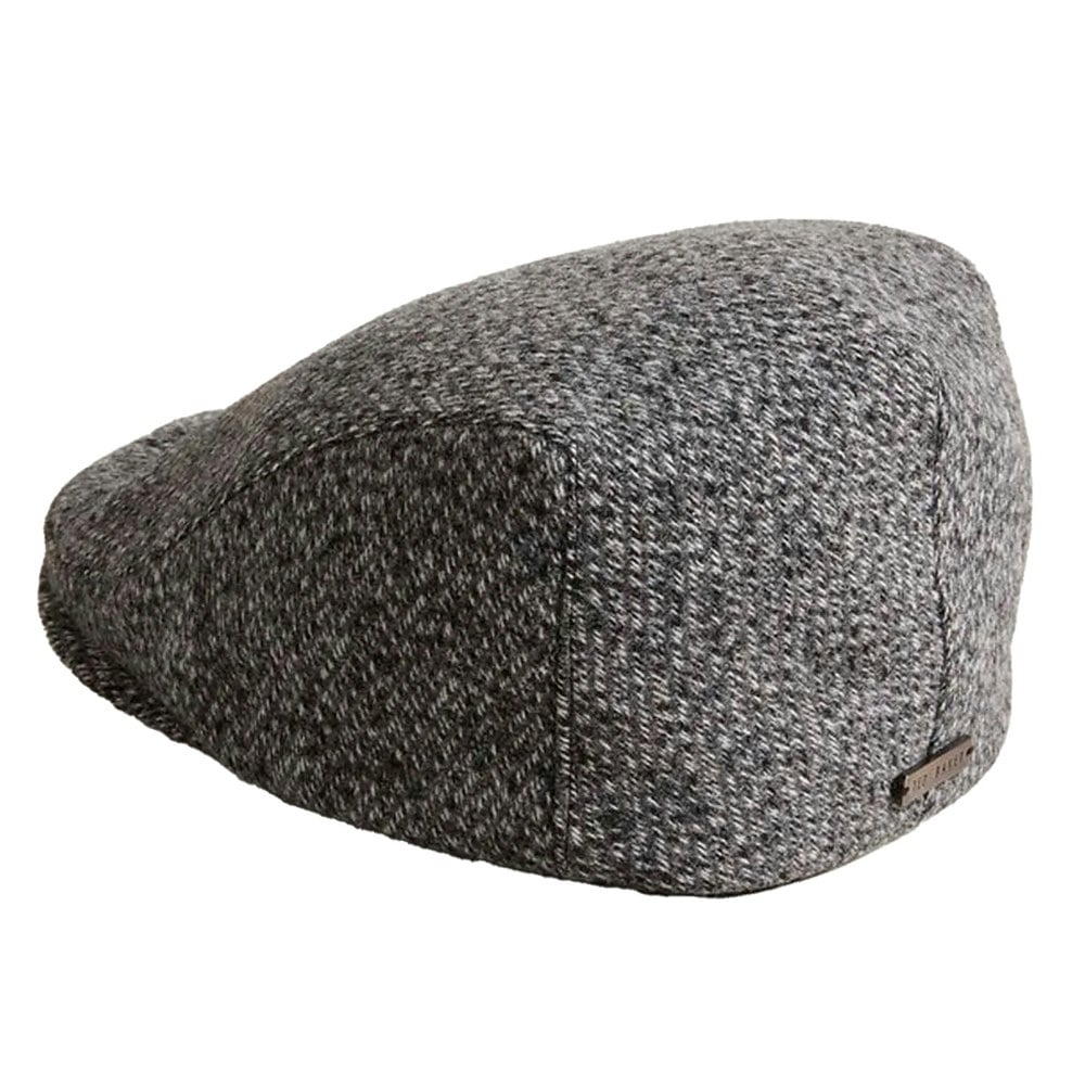 Ted Baker Beniey Marl Flat Cap - Grey