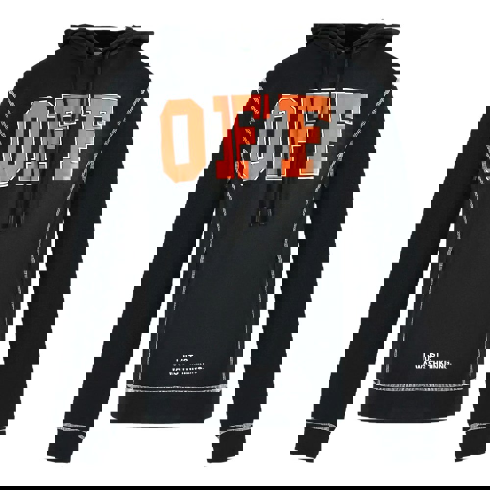 Off-White Bold Logo Hoodie - Black