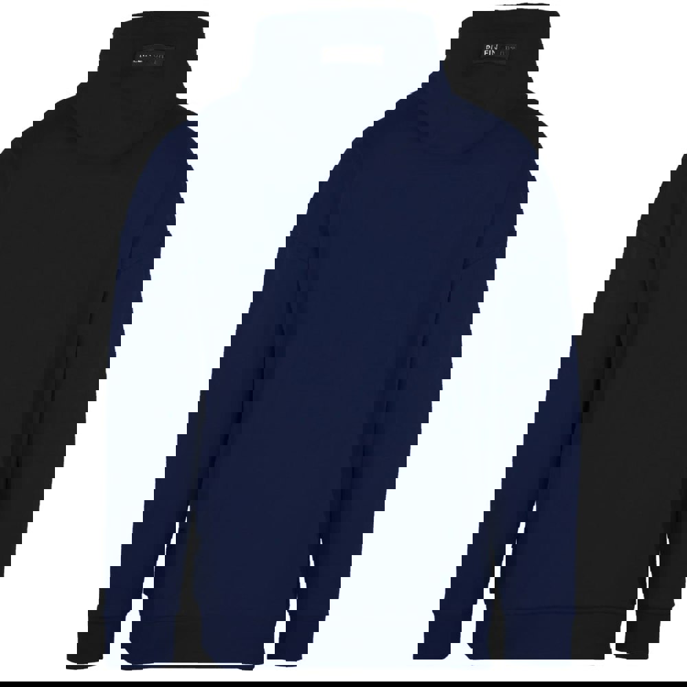 Plein Sport Side Logo Navy Blue Hoodie S