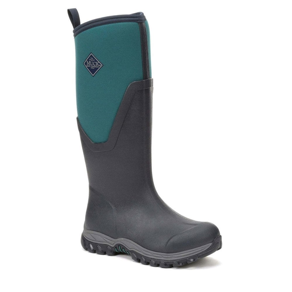 Muck Boots Womens Arctic Sport Tall Pull On Wellie Boots - Navy/Spruce