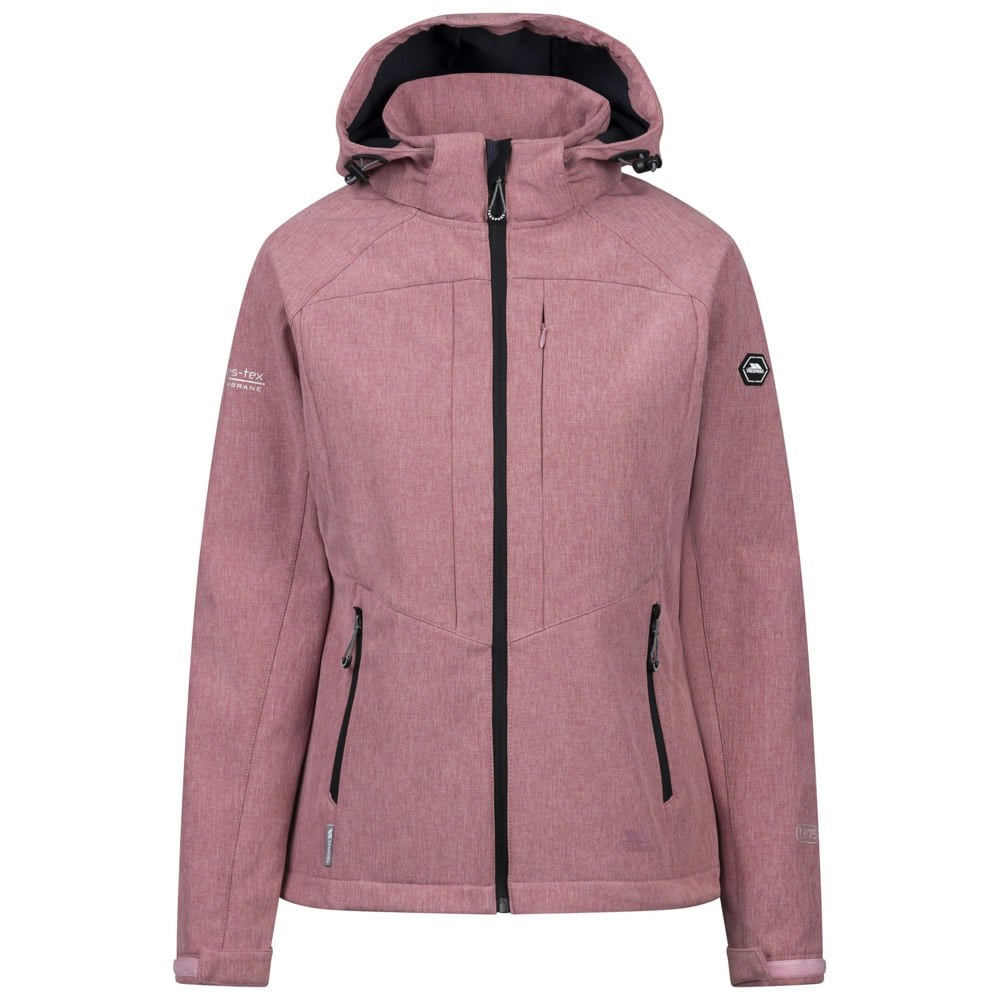 Trespass Womens/Ladies Fryatt Soft Shell Jacket - Light Mulberry Marl