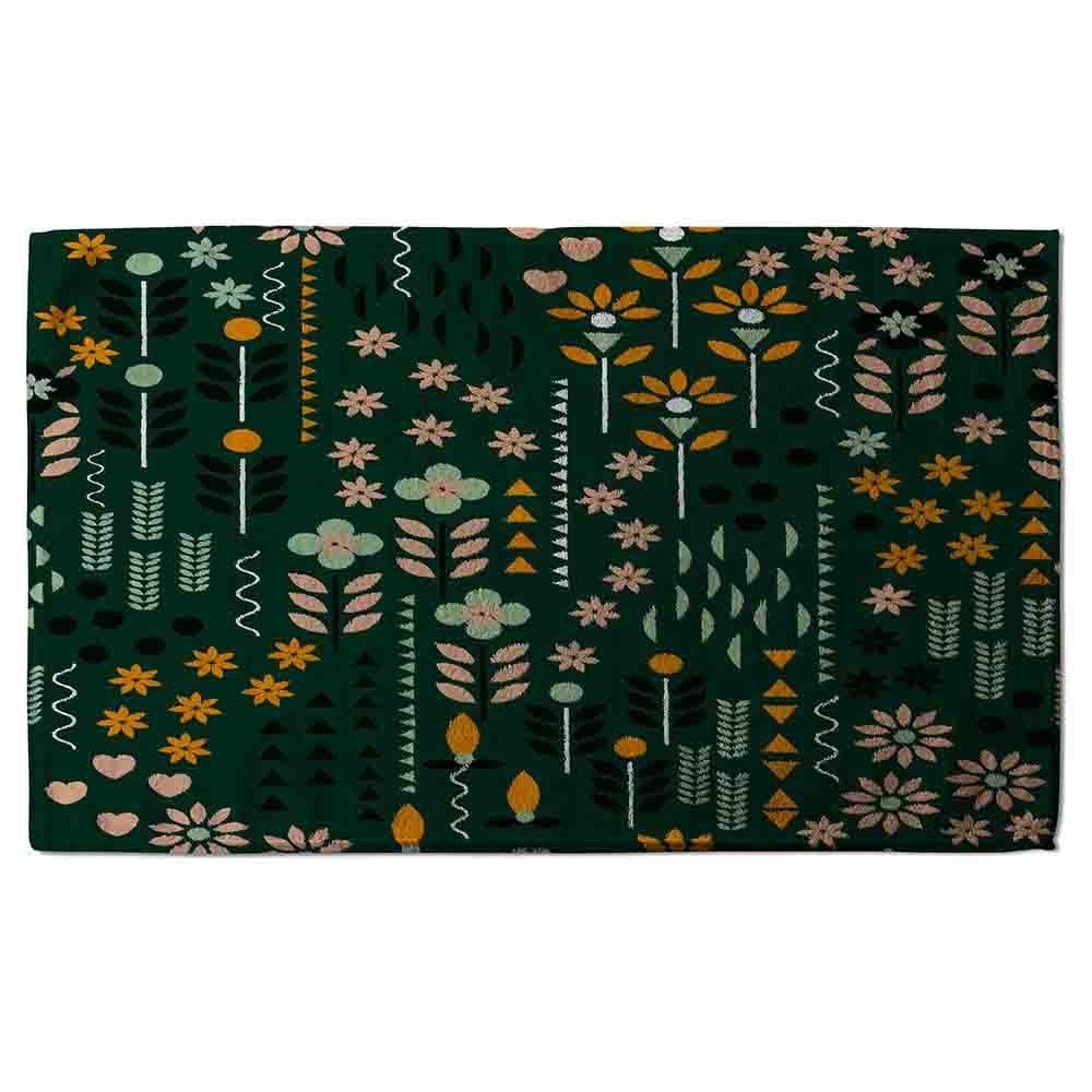 Benjamin Tate Design Selection of Flowers Print (Bath Towel)