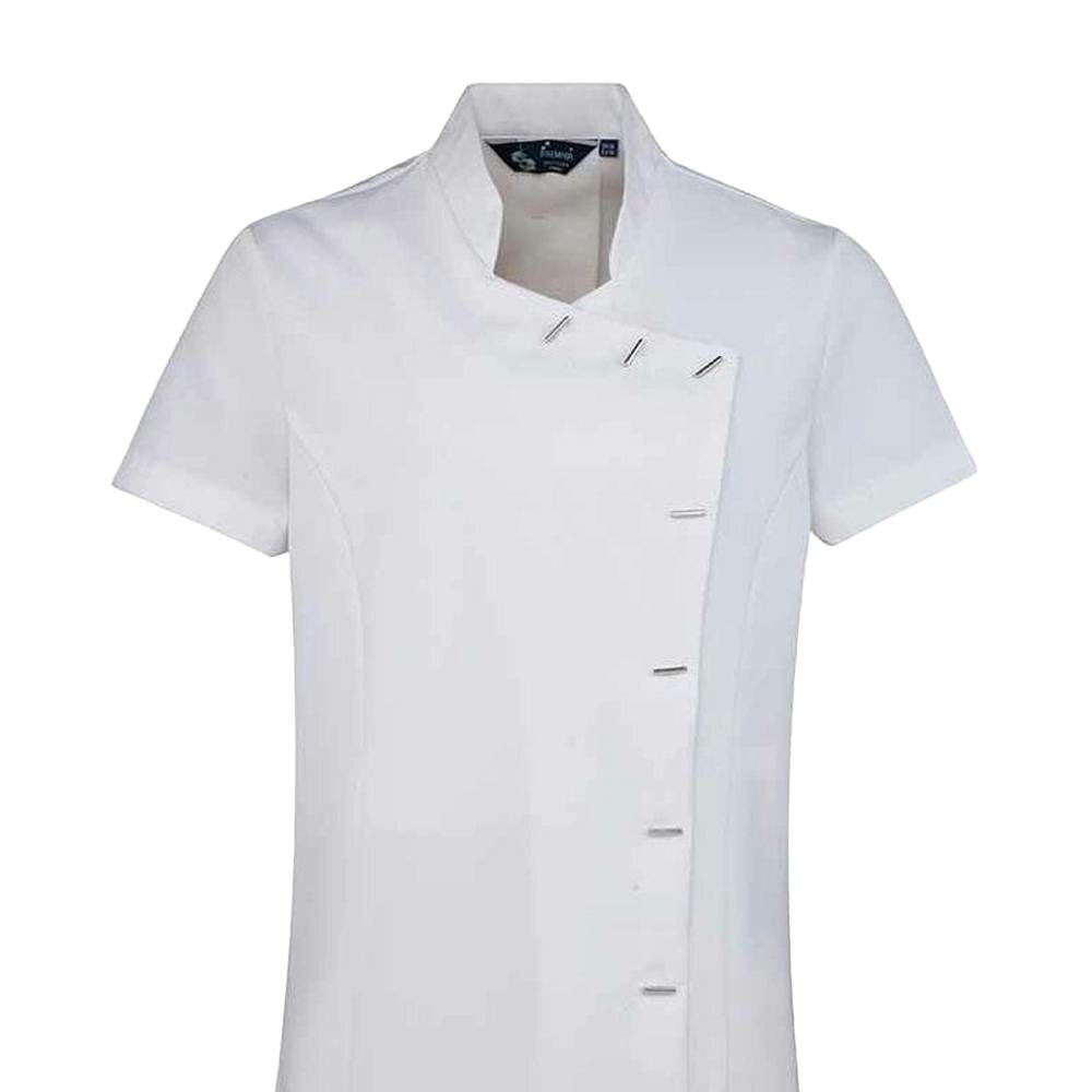 Premier Womens/Ladies Orchid Short-Sleeved Tunic - White