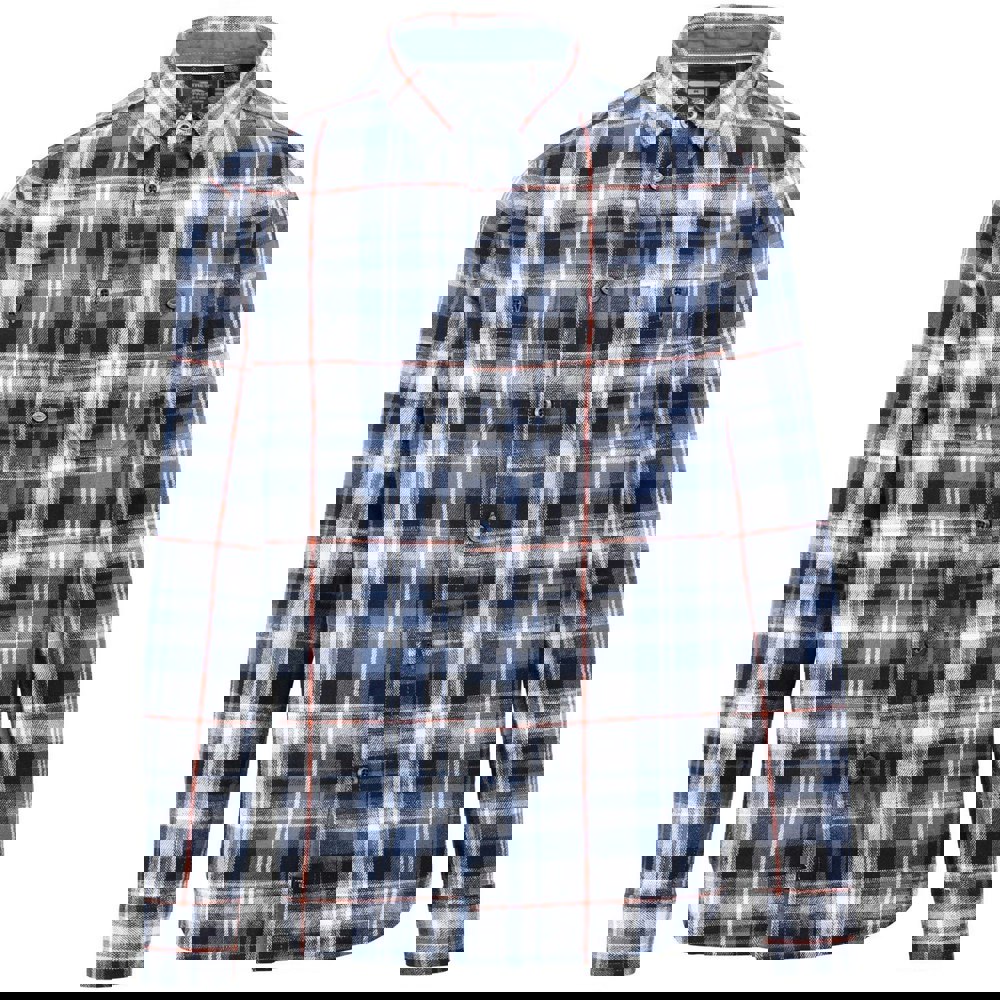 Trespass Mens Zalah Checked Flannel Shirt - Blue