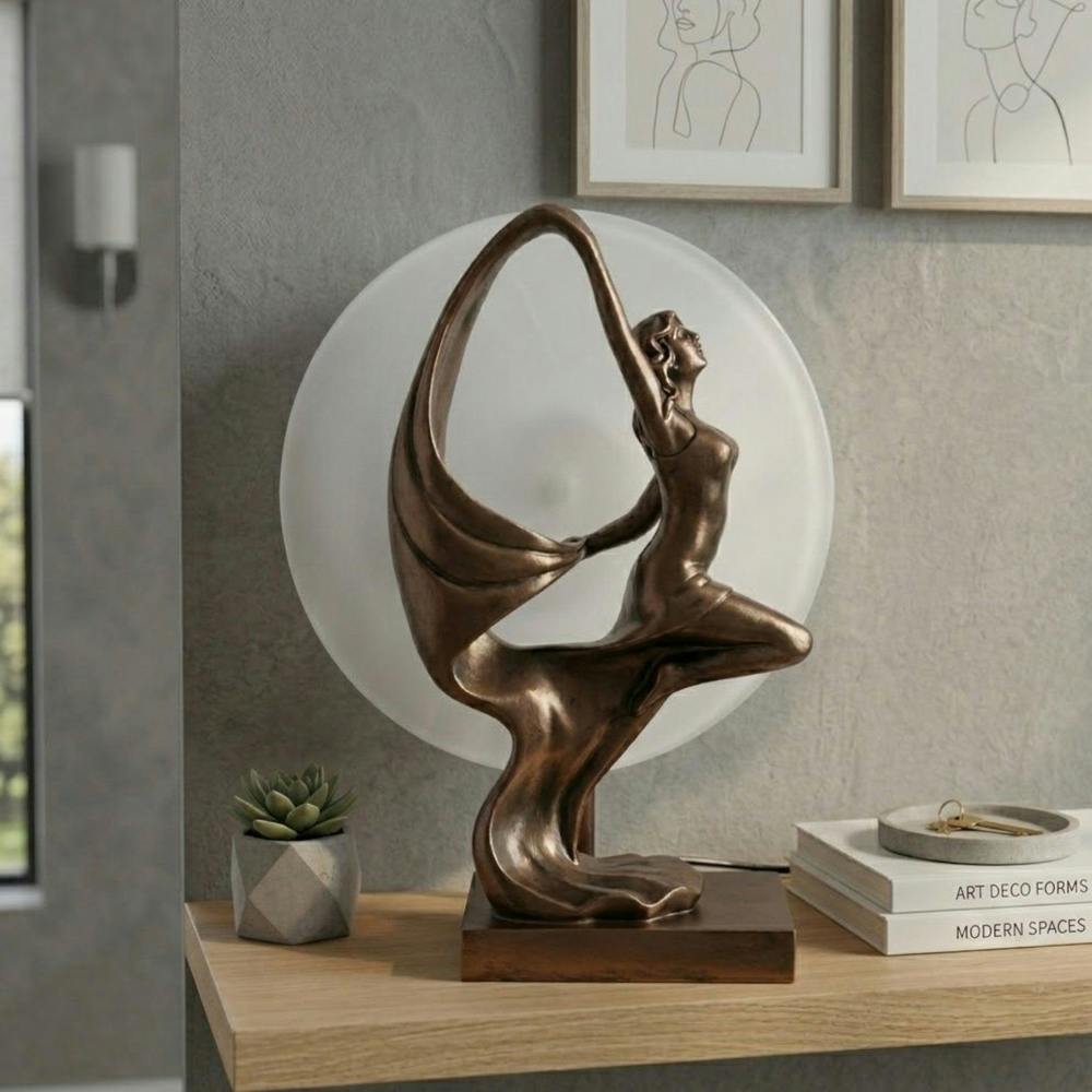Garden Greatness Juliana Bronze Dancer Figurine Lamp