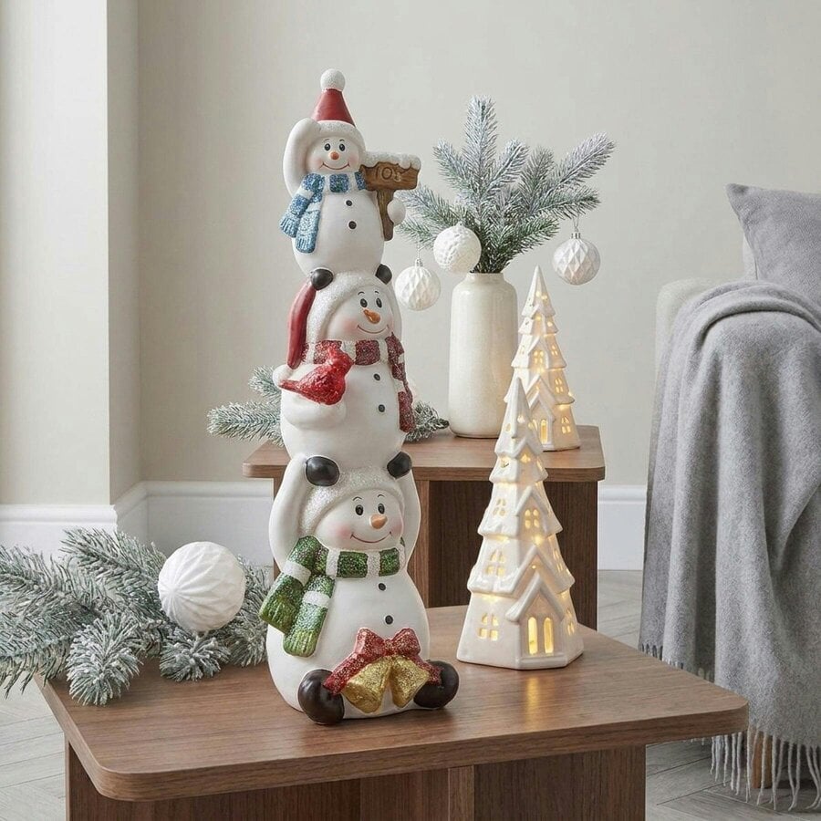 Garden Greatness Stacked Christmas Character Decoration