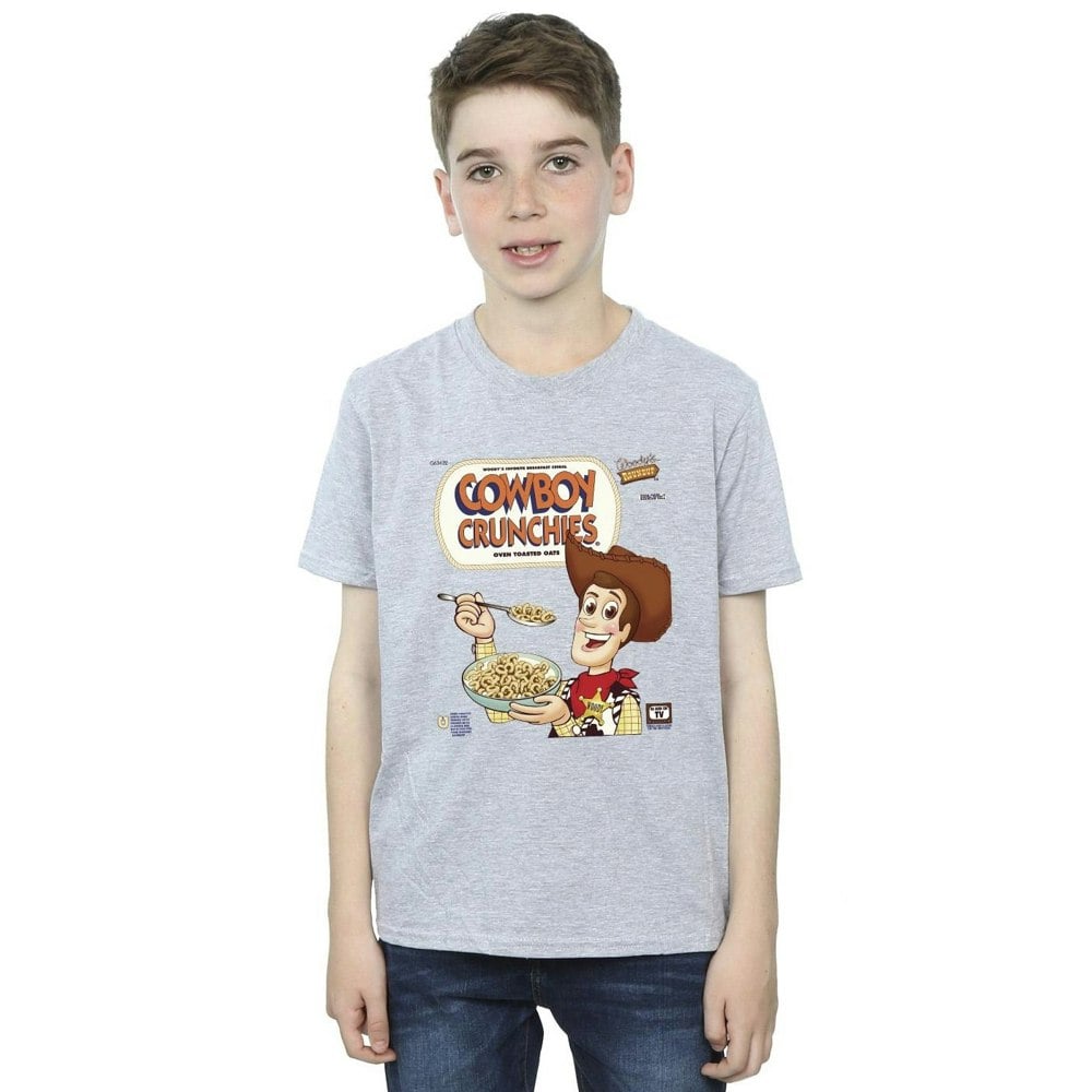 Disney Boys Toy Story Woody Cowboy Crunchies T-Shirt - Sports Grey