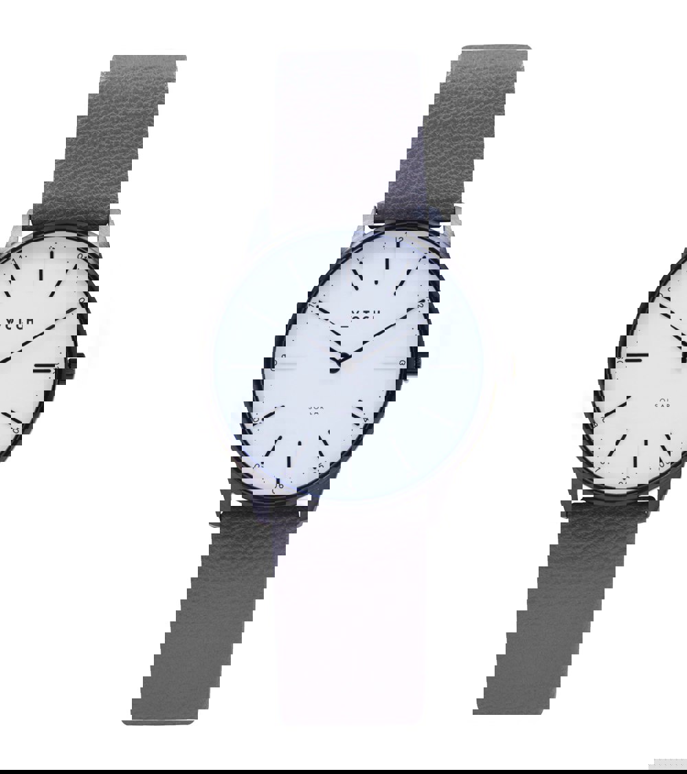 Votch Black & Steel Grey Watch | Solar Classic