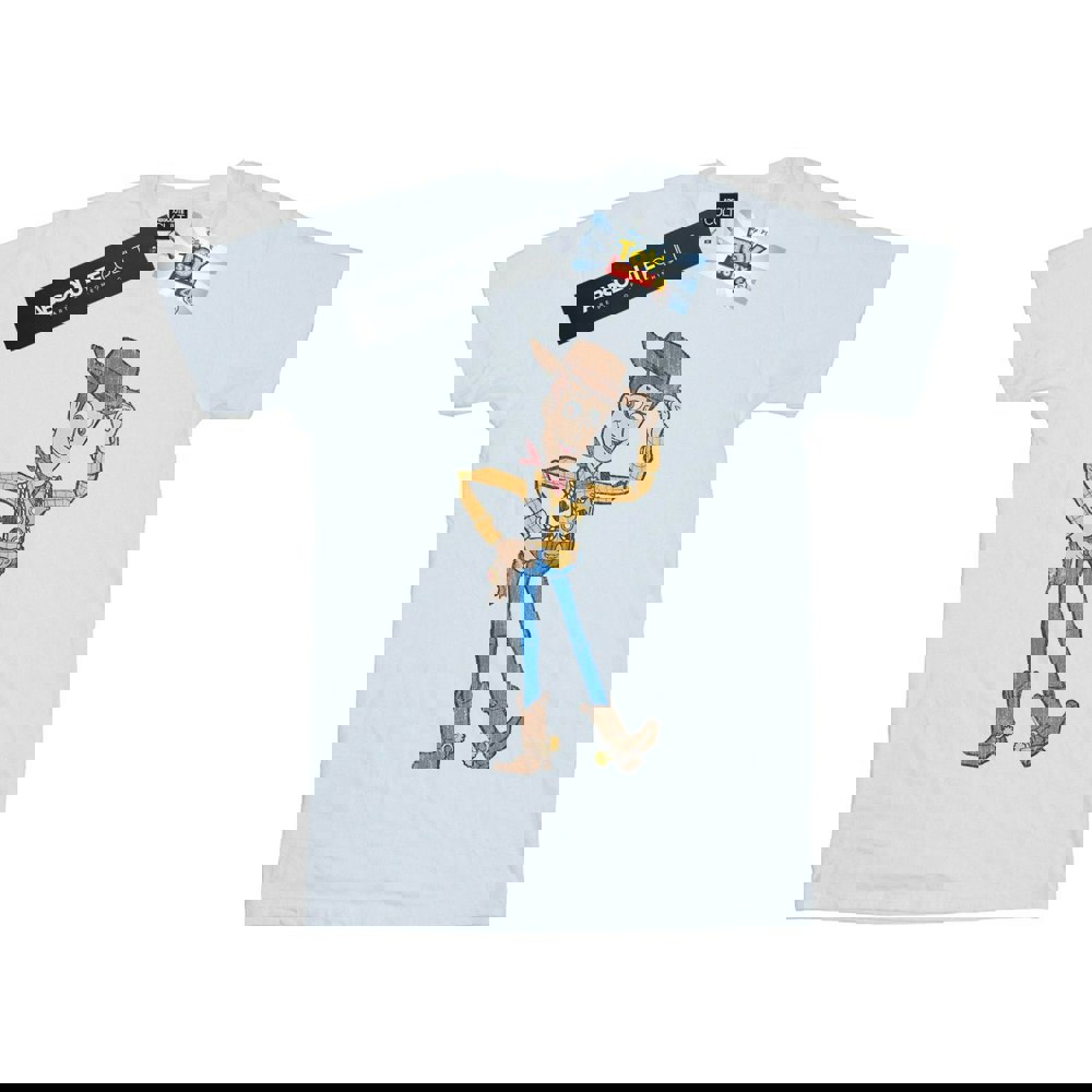 Disney Mens Toy Story 4 Sheriff Woody Pose T-Shirt - White