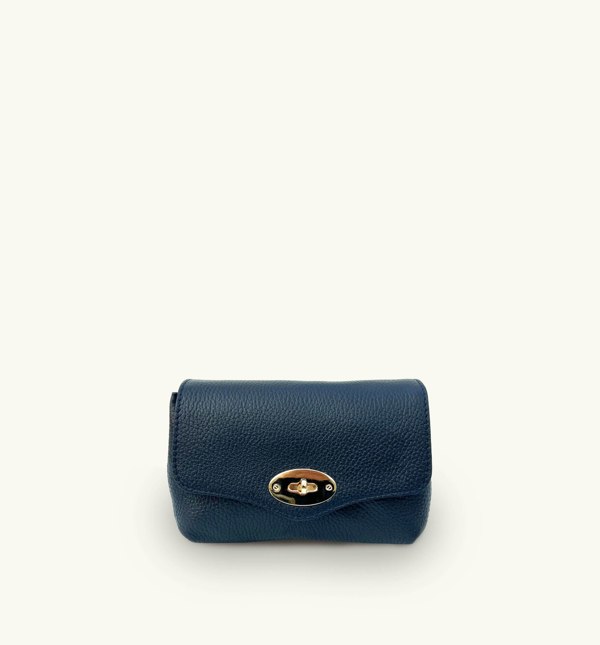 Apatchy London The Maddie Leather Bag - Navy