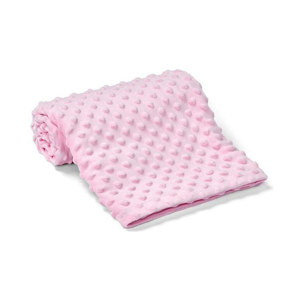 Brand Lab Minky Embossed Blanket - Light Pink