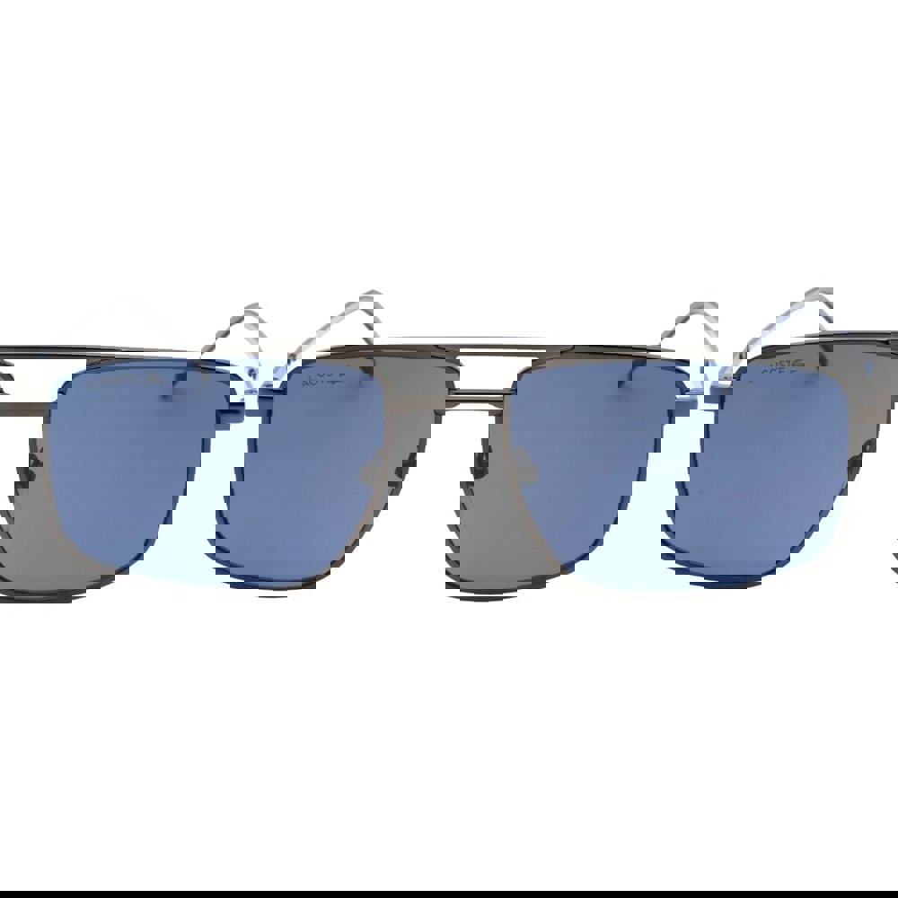 Lacoste Blue Lensed Matte Dark Grey Sunglasses