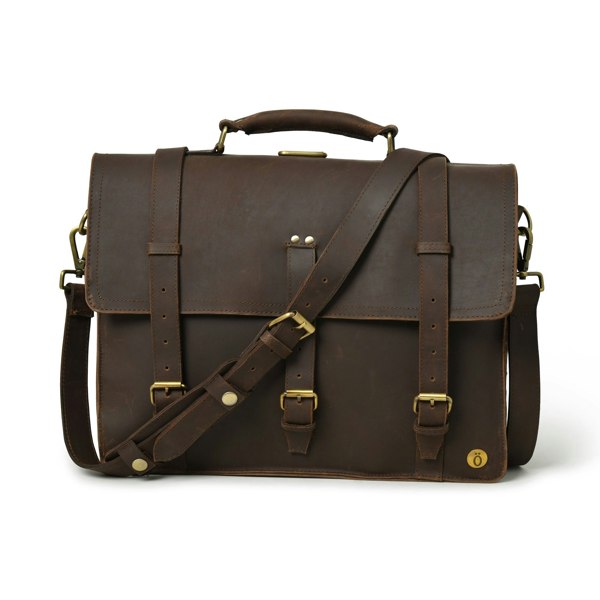 Lakshan Buffalo Leather Satchel Bag - DÖTCH CLUB