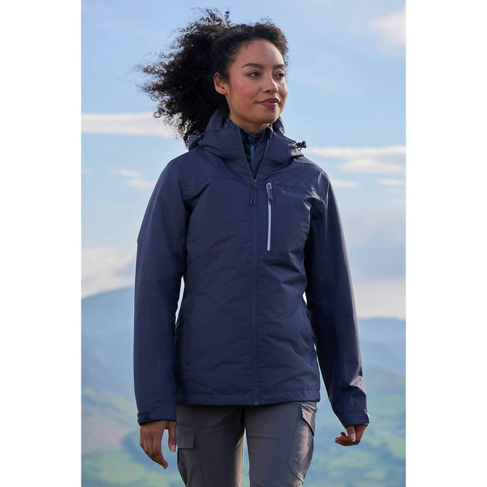 Mountain Warehouse Women's Rainforest II Extreme Waterproof Jacket - Blue