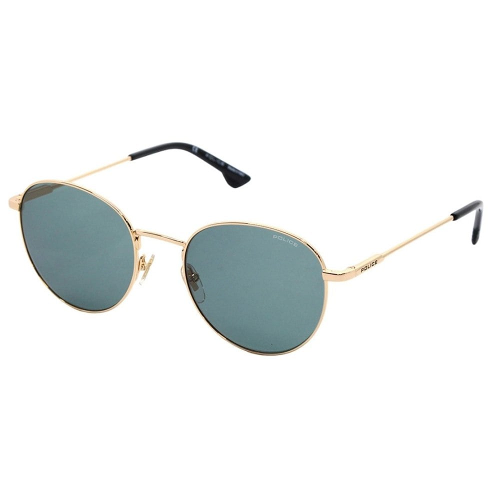 Police Round Gold Sunglasses