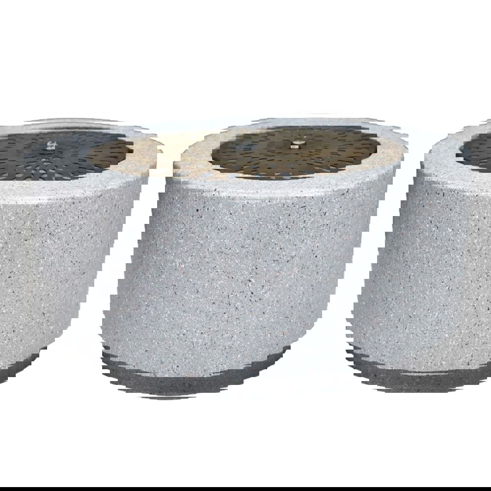 Tranquillity Water Features Ivyline Solis Terrazzo & Brass Modern Metal Water Feature