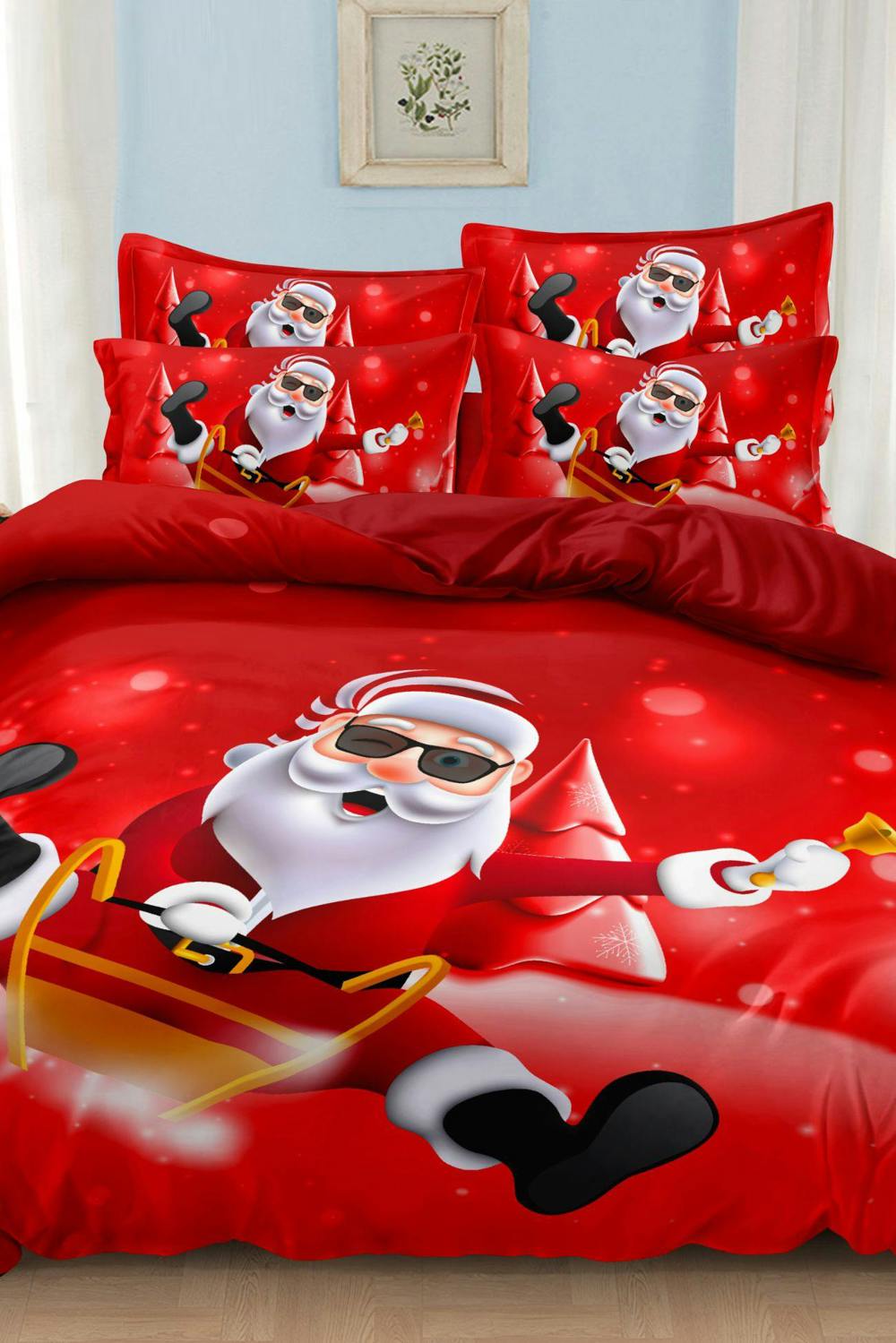 Ezysleep Rock on Santa Christmas Duvet Set