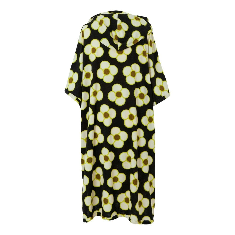 Regatta Womens/Ladies Orla Kiely II Spinning Flower Towelling Robe - Black