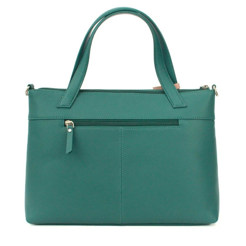 Eastern Counties Leather Verity Leather Handbag - Aqua Blue