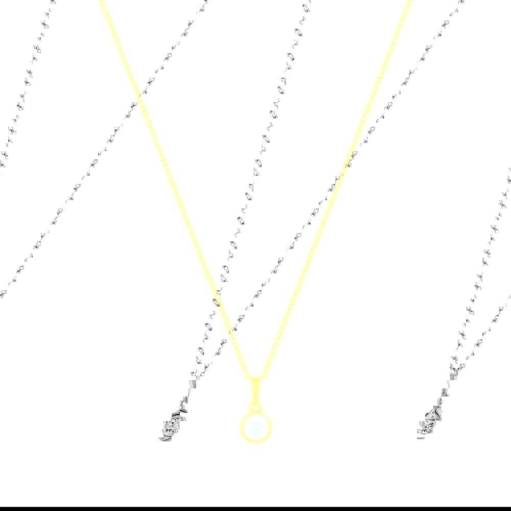 LaBante London Ethically & Sustainably Made Moissanite Circle of Life Gold Plated Sterling Silver Necklace