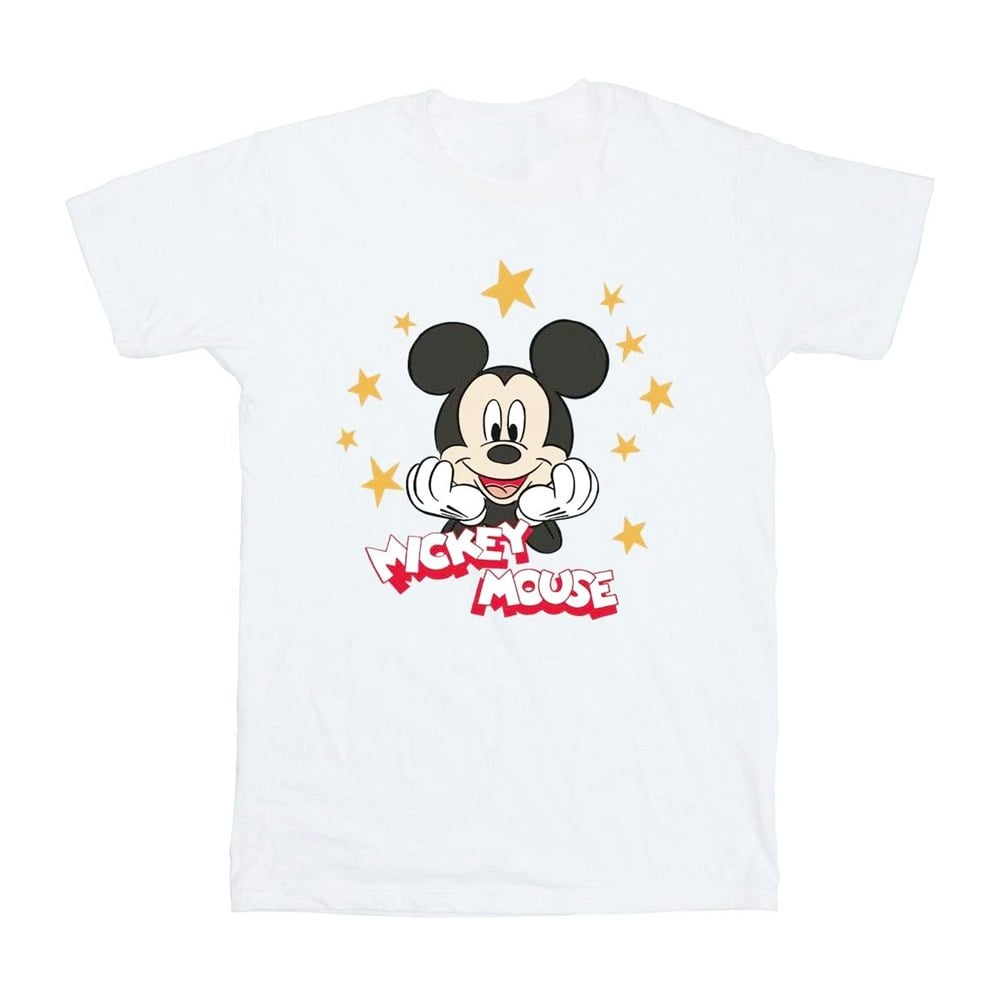 Disney Boys Mickey Mouse Stars T-Shirt - White