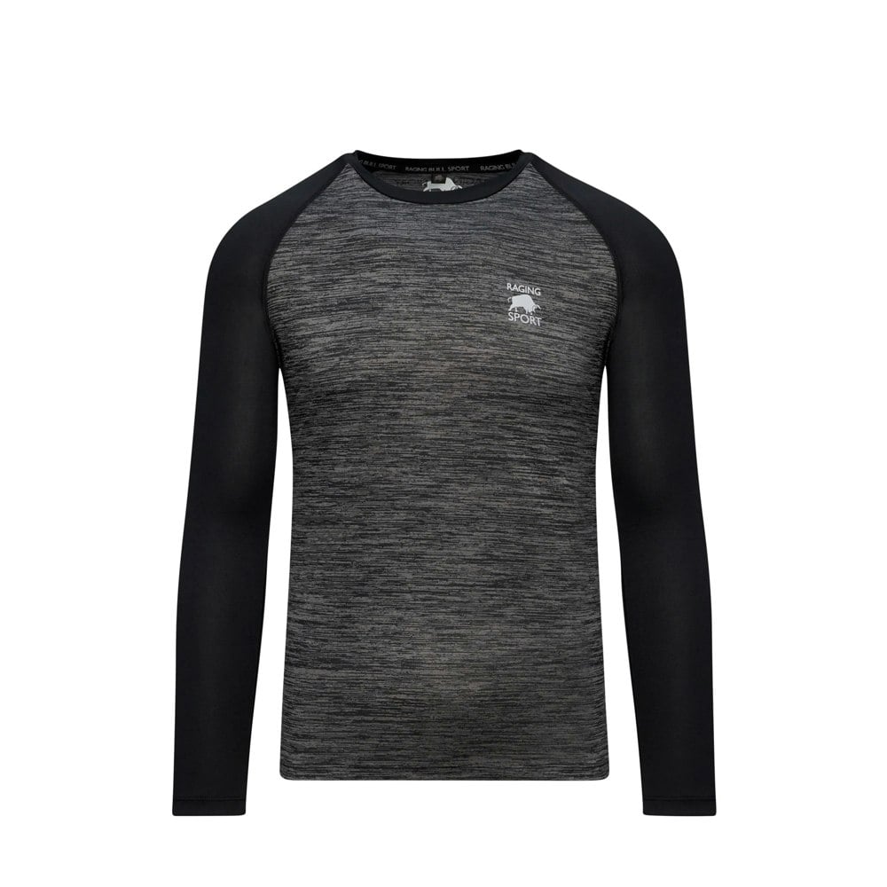 Raging Bull Mens Performance Long-Sleeved T-Shirt - Black