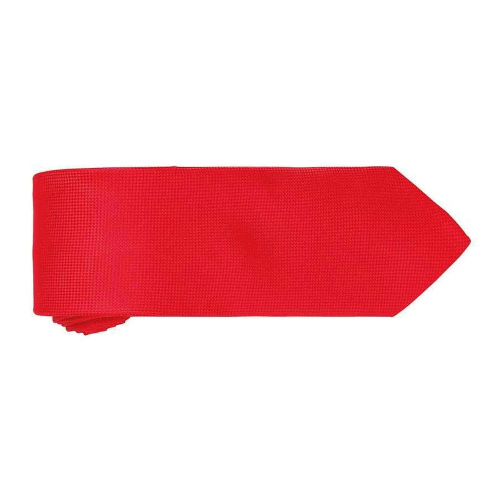 Premier Mens Micro Waffle Formal Work Tie - Red