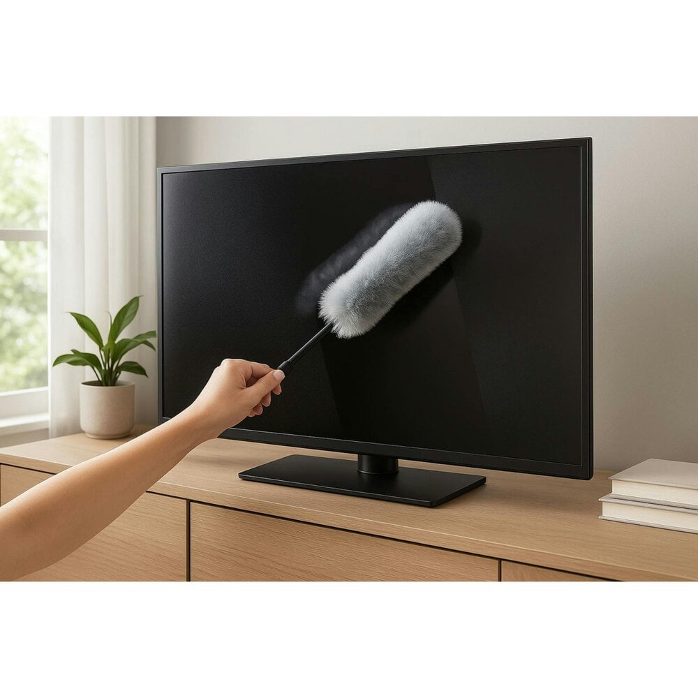 Dyzi Big Screen Duster for TV Computer Monitor and Display Cleaning